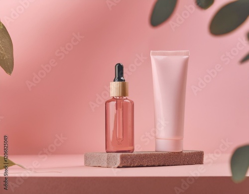 Creating a clean and modern aesthetic for this skincare packaging photo