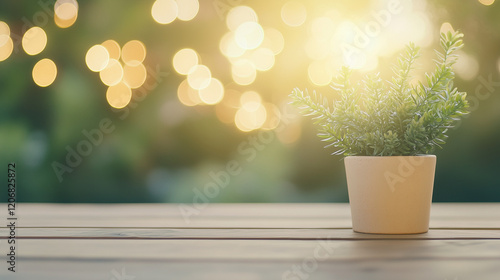 Sunlit Serenity: A single p...