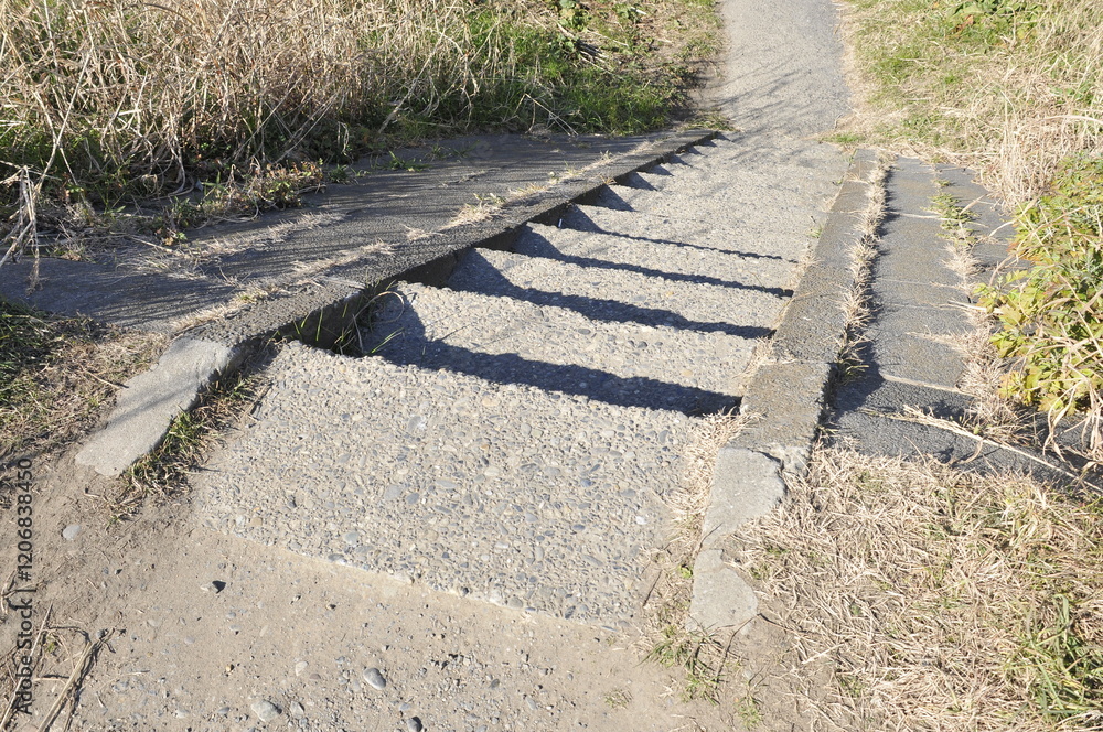 小道の階段 小道の階段