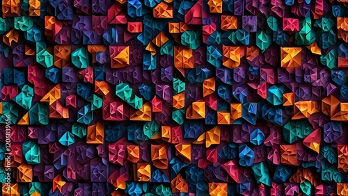 a colorful hologram paper Generative AI