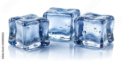 ice cube isolated on a white background