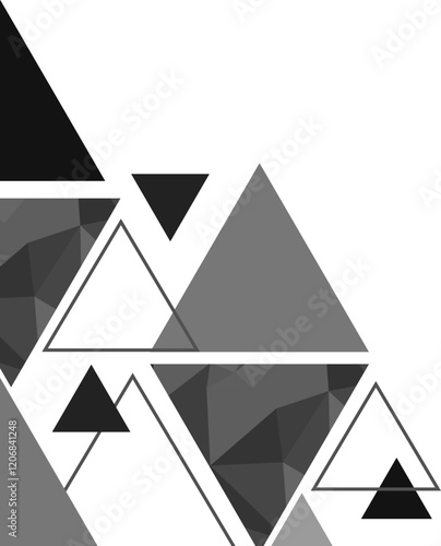 Black Triangle Low Poly Corner