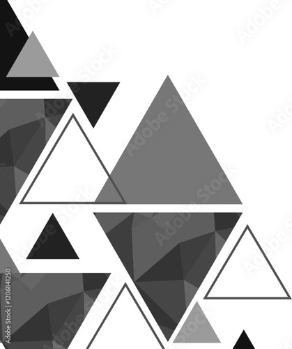 Black Triangle Low Poly Corner