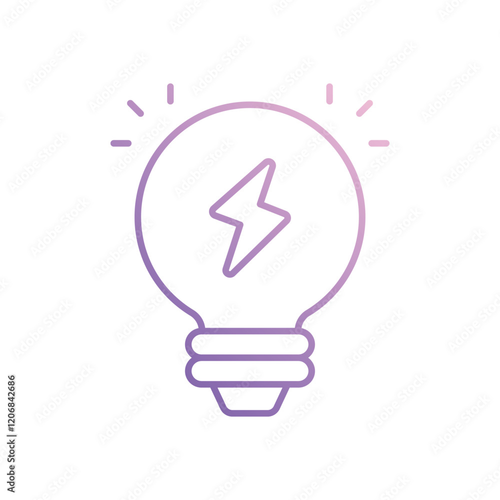 Lightbulb icon isolated on a white background. Vector illustration. Lightbulb icon isolated on a white background. Vector illustration.