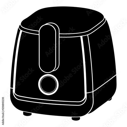  air fryer silhouette vector illustration 