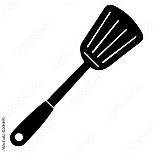 spatula silhouette vector illustration 