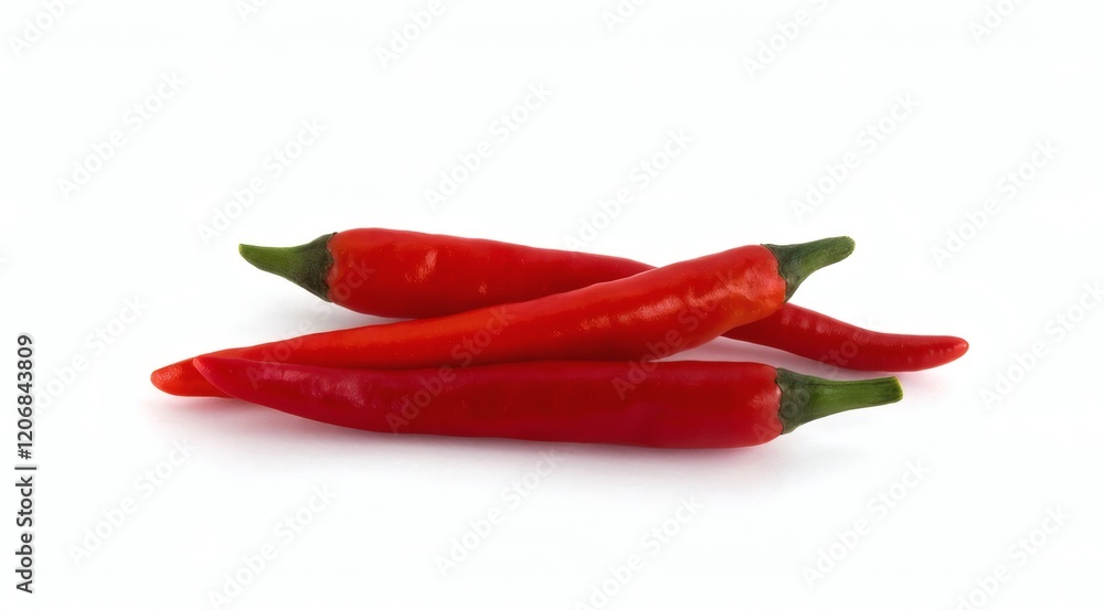red chili peppers, isolated on white background red chili peppers, isolated on white background