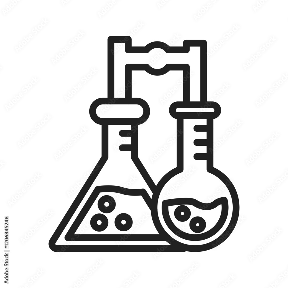 Mixing Chemicals II icon vector image. Suitable for mobile apps, web apps and print media. Mixing Chemicals II icon vector image. Suitable for mobile apps, web apps and print media.