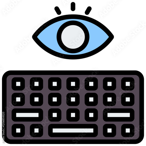 Keylogger Outline Color Icon