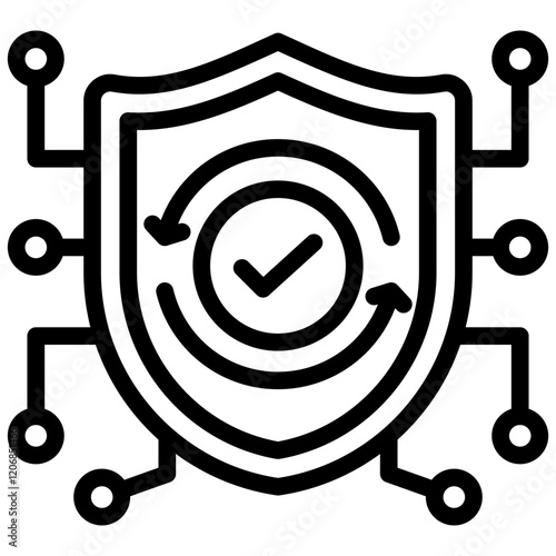 Realtime Protection Outline Icon