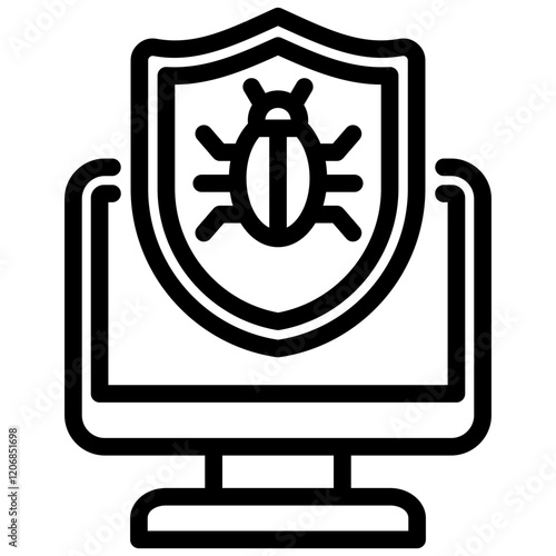 Antimalware Outline Icon