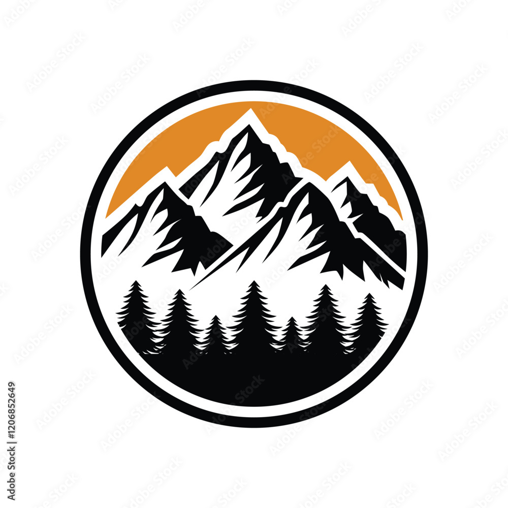 Mountain logo. Suitable for your business. Adventure logo. Outdoor logo Mountain logo. Suitable for your business. Adventure logo. Outdoor logo
