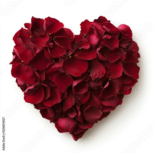 Wallpaper Mural Red rose petals arranged in heart shape. (2) Torontodigital.ca