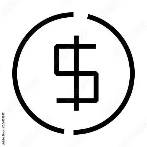 Cost Competitiveness. Budget Efficiency, Financial Management, Competitive Edge. Vector Editable Stroke Icon.