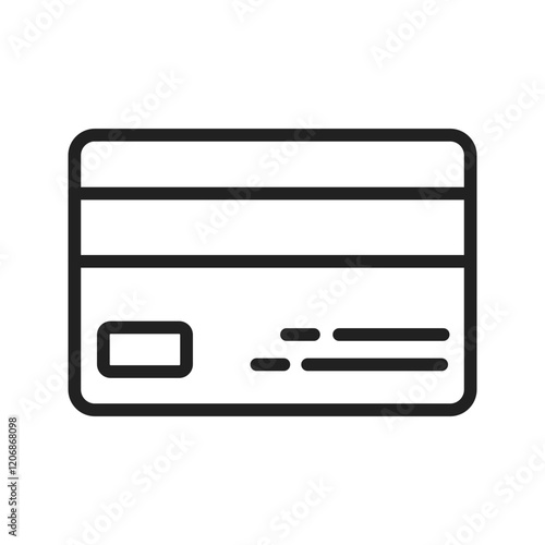 Credit Card icon vector image. Suitable for mobile apps, web apps and print media.