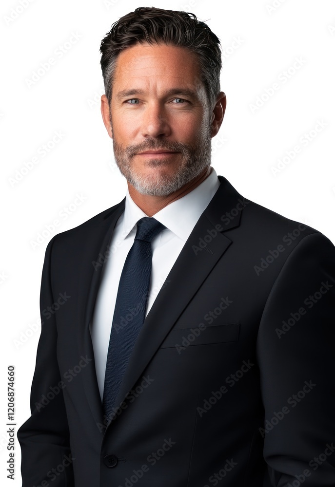 Portrait of a Confident Businessman in a Classic Suit Portrait of a Confident Businessman in a Classic Suit