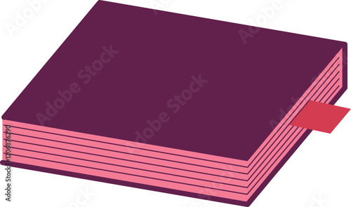 紫色の本