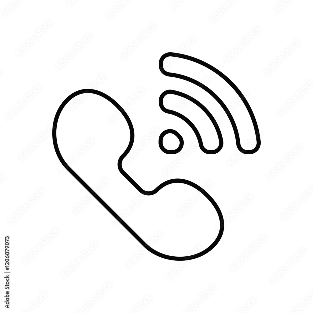 Phone icon isolated on a white background. Vector illustration. Phone icon isolated on a white background. Vector illustration.