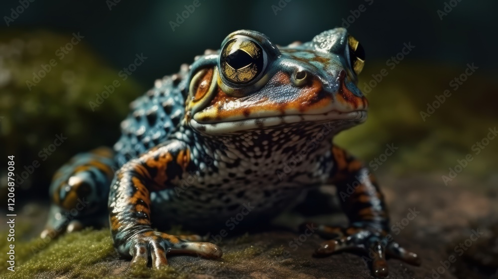 A Colorful Frog in its Natural Habitat A Colorful Frog in its Natural Habitat