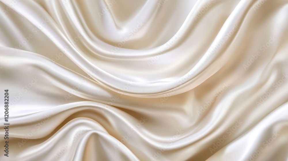 Fototapeta premium Elegant Cream Satin Fabric Texture