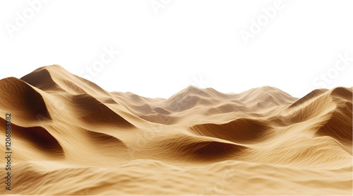 Desert Landscape isolated  transparent background photo