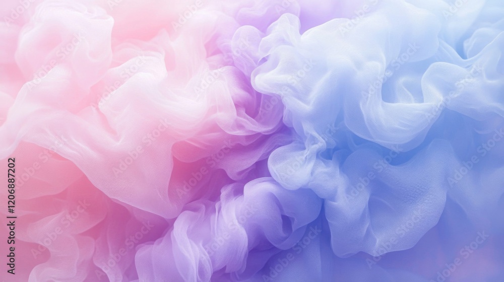 Fototapeta premium Abstract Pastel Swirls: Dreamy and Delicate Fluid Colors