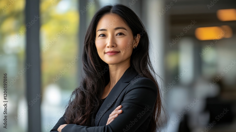 Fototapeta premium Confident Asian Businesswoman Portrait Professional Success