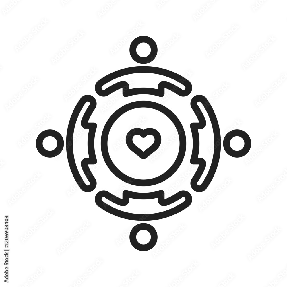 Community Collaboration icon vector image. Suitable for mobile apps, web apps and print media. Community Collaboration icon vector image. Suitable for mobile apps, web apps and print media.
