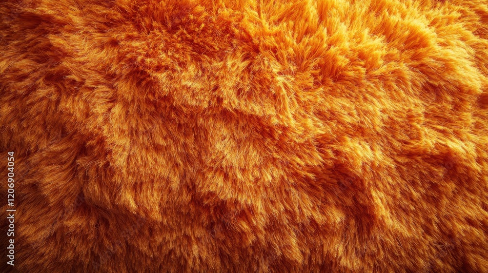 Naklejka premium Vibrant orange texture showcases the warmth of a cozy space filled with softness and comfort