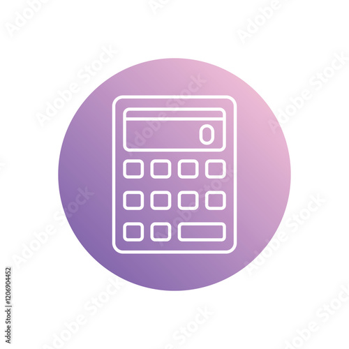 Calculator icon isolated on a white background. Vector illustration.