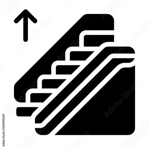 Escalator Solid Icon