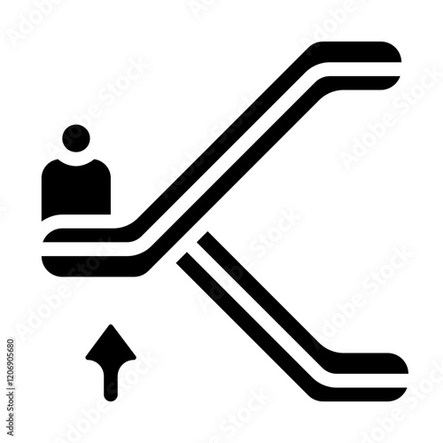 Escalator Solid Icon