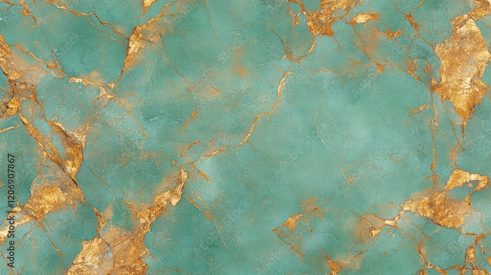 Close-up of elegant turquoise and gold marble design in contemporary luxury interiors Close-up of elegant turquoise and gold marble design in contemporary luxury interiors