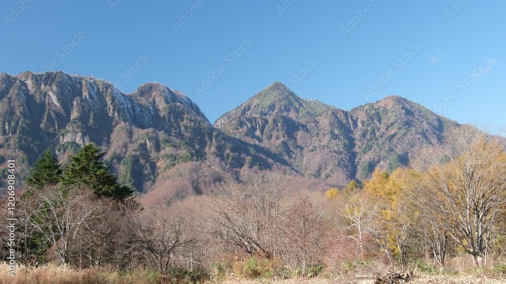 高妻山の初冠雪 高妻山の初冠雪