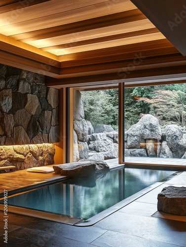 Luxurious Indoor Pool with ...