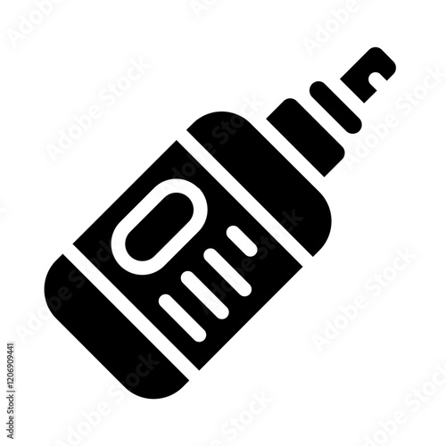 Hair Spray Bottle Solid Icon