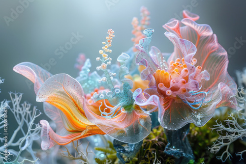 Organic Structure. Coral Art.  Illustration On The Theme Of Textures And Surfaces