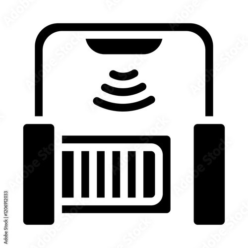 RFID Gate Solid Icon