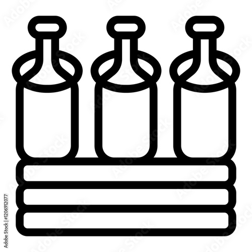 Ring Toss Line Icon