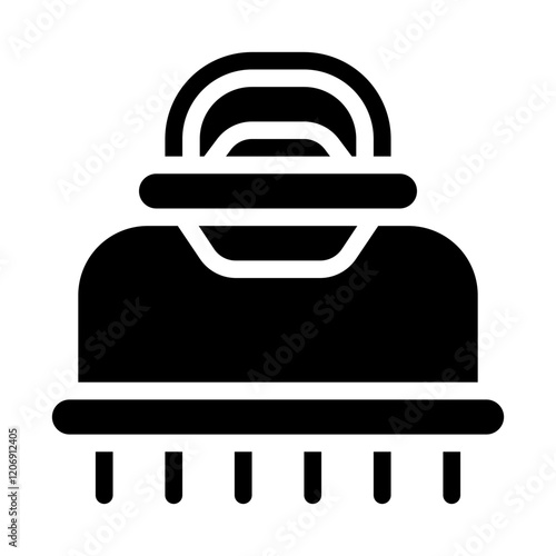 Scalp Massage Tool Solid Icon