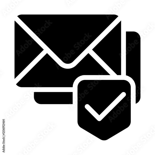 Secure Message Solid Icon