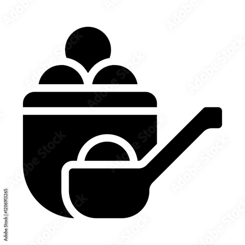 Tangyuan Bowl Solid Icon