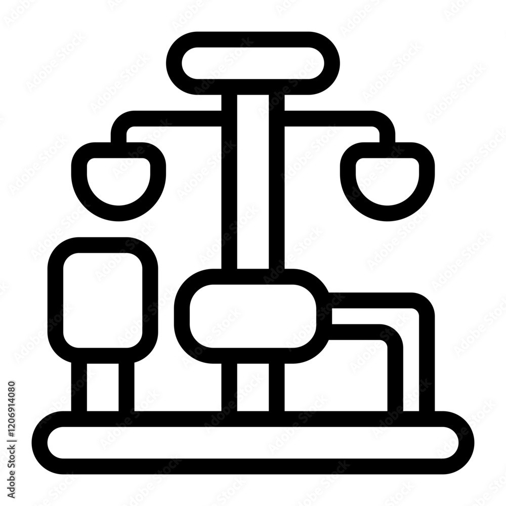 Weather Station Line Icon