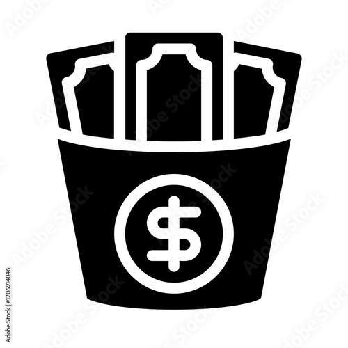 Washing Bucket Solid Icon