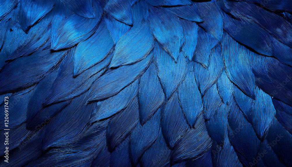Fototapeta premium An image with a blue texture placed on a dark blue background.