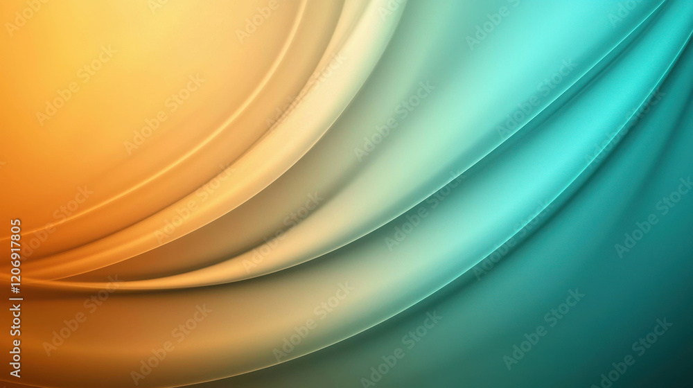 Fototapeta premium Smooth Luminous Arcs Gently Weaving Together in Warm and Cool Light Tones