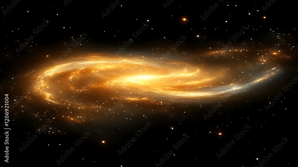 Golden Spiral Galaxy in a Dark Universe Golden Spiral Galaxy in a Dark Universe
