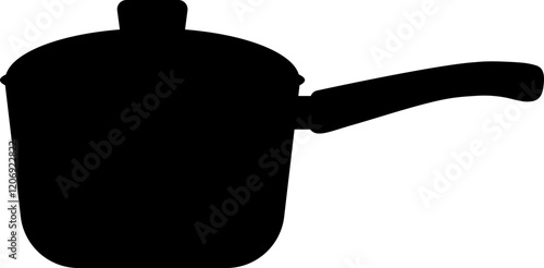 Pot Cooking Silhouette Vector Element