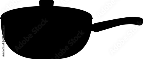 Pot Cooking Silhouette Vector Element