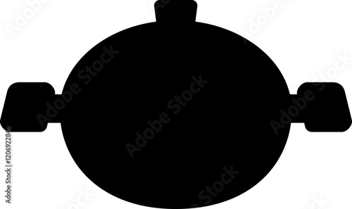Pot Cooking Silhouette Vector Element